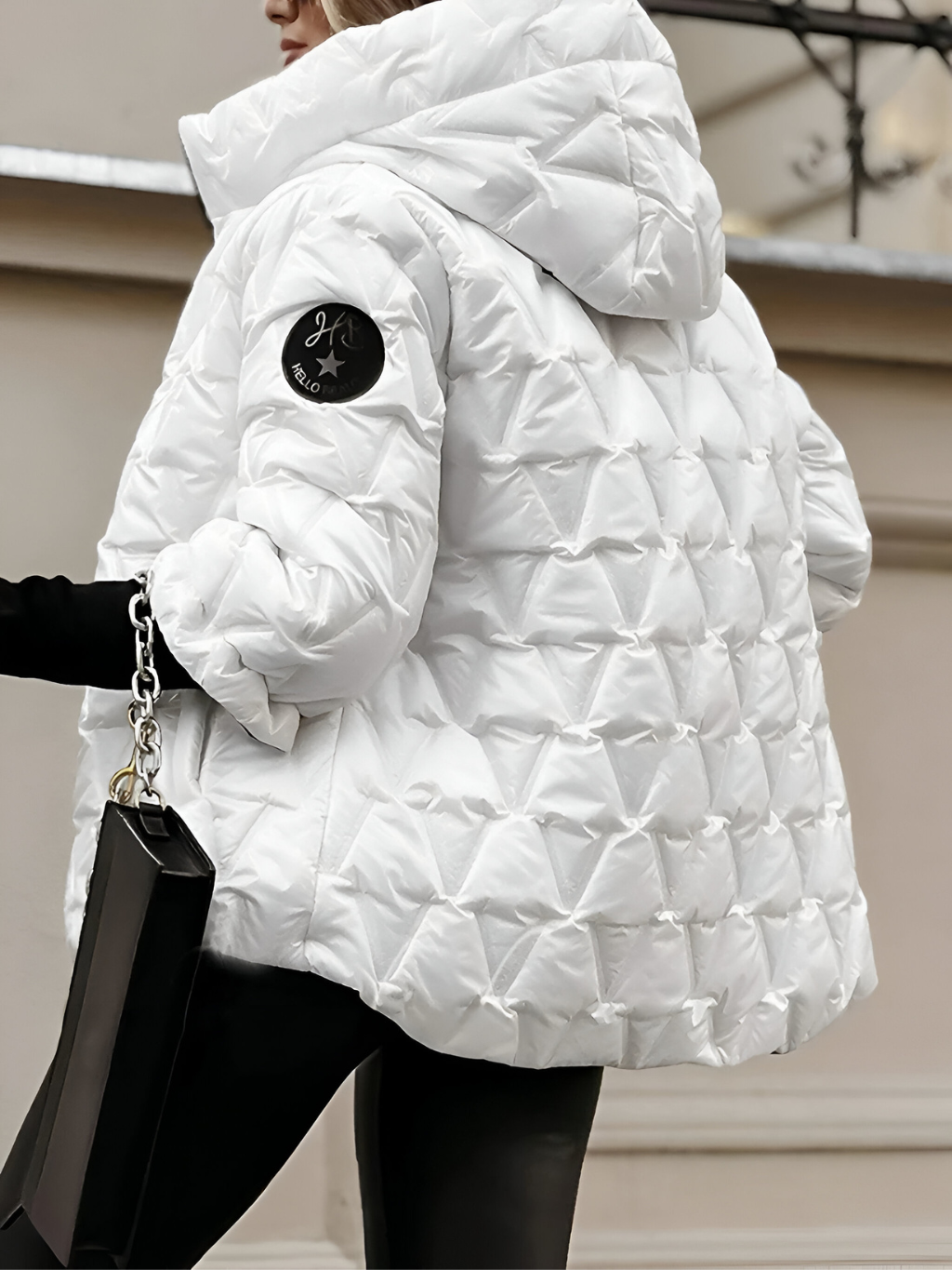 Quilted Winter Coat with Hood