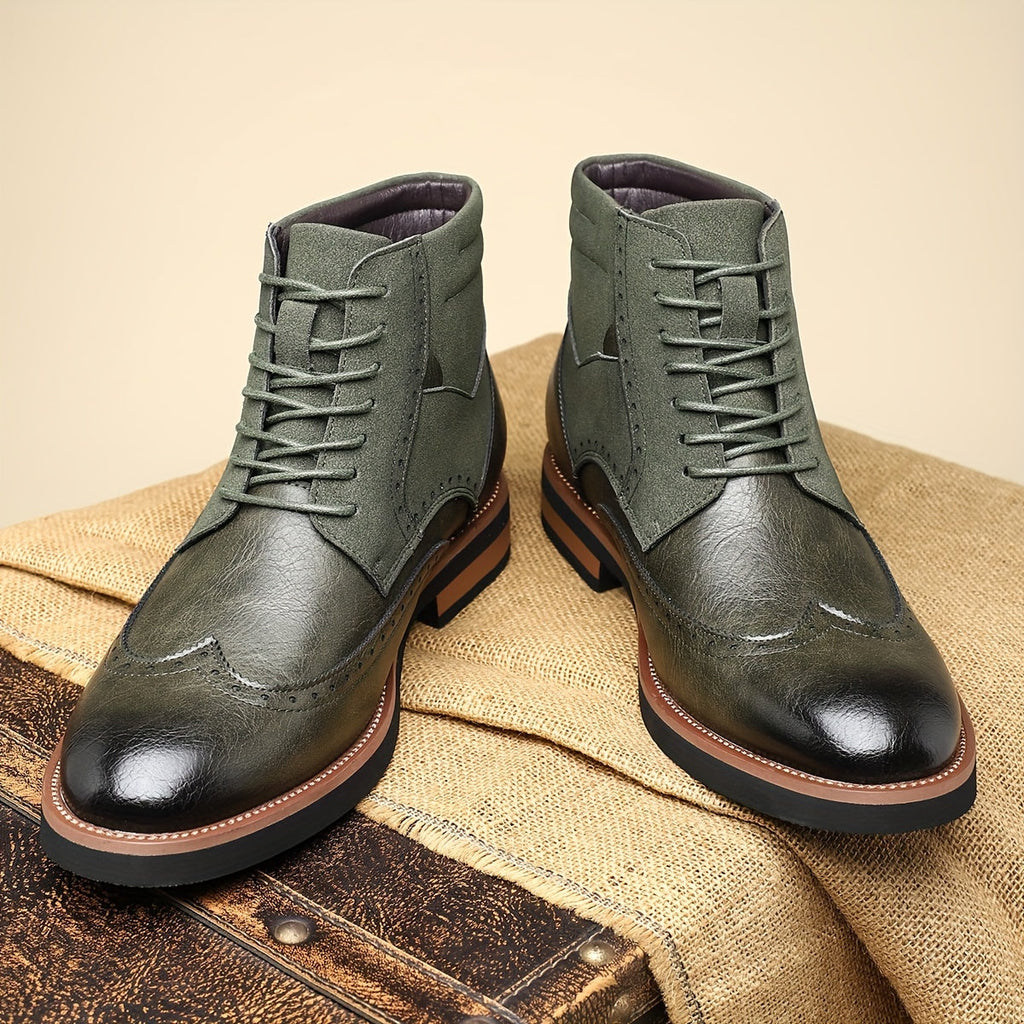 Classic Wingtip Ankle Boots