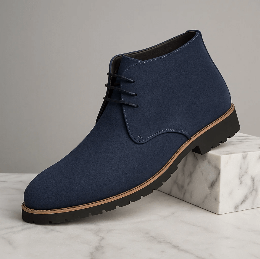 Lace-Up Suede Boots