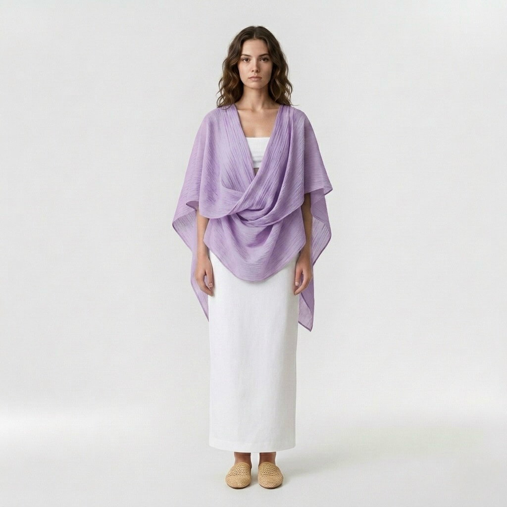 Poncho Overlay Blouse