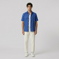 Linen-Blend Beach Shirt