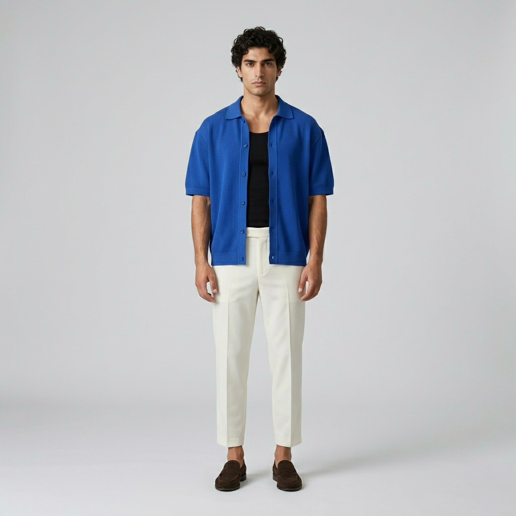 Textured Camp Shirt