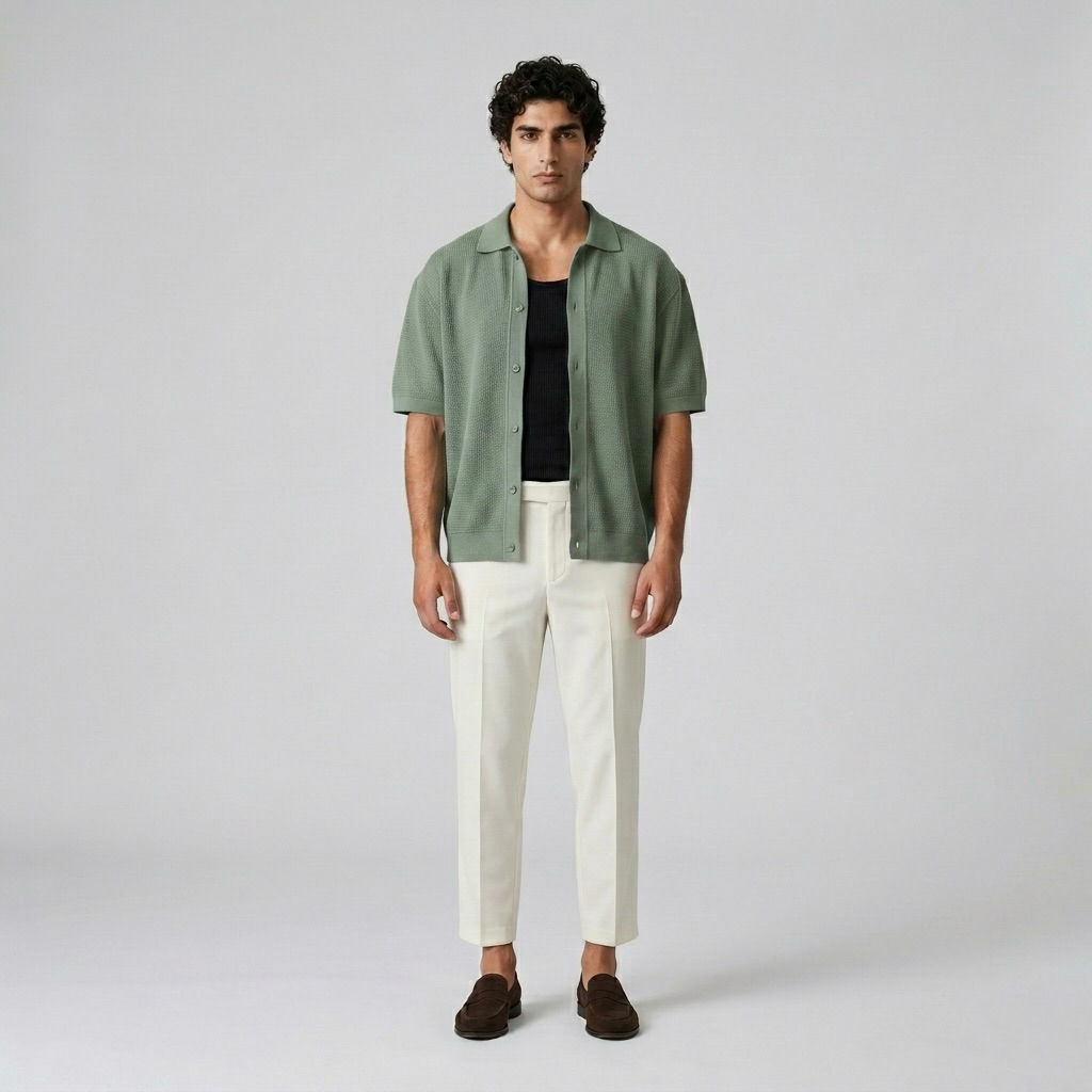 Textured Camp Shirt