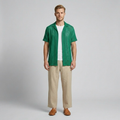 Open-Knit Camp Shirt