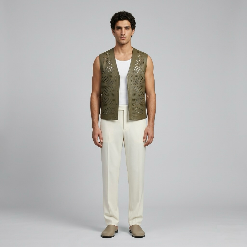 Cutwork Vest