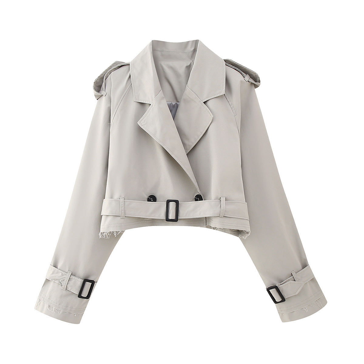 Short Double-Breasted Trench