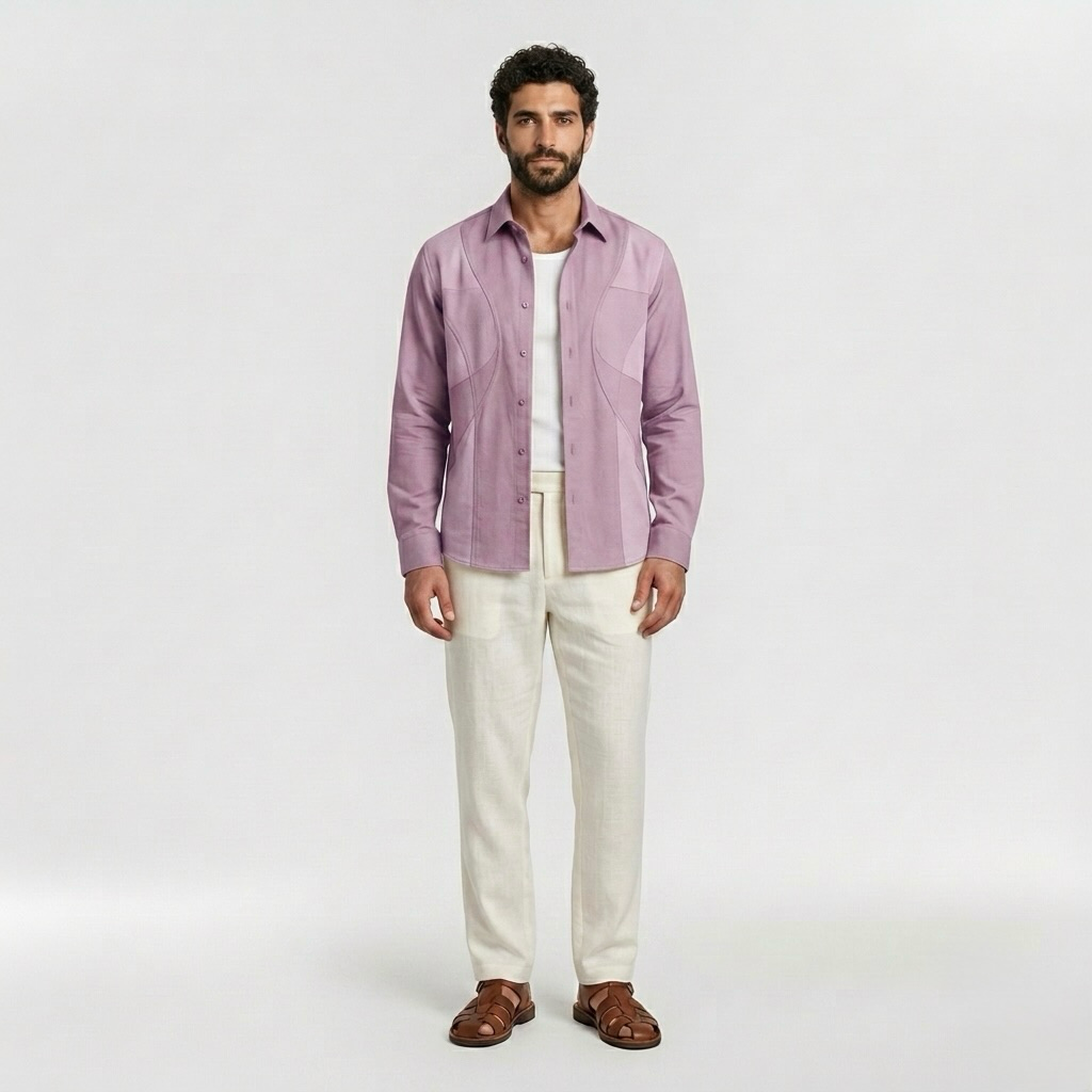 Panelled Casual Shirt
