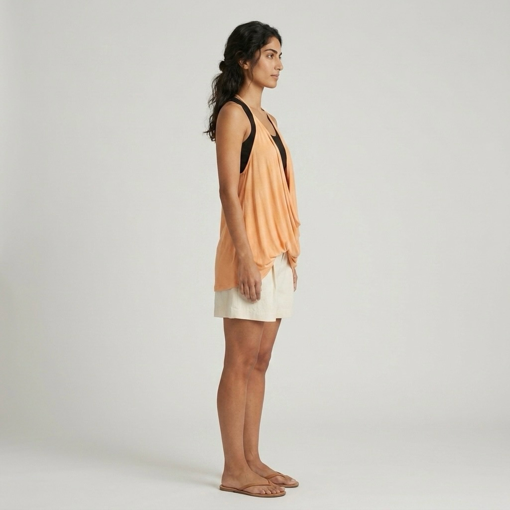 Draped Halter Blouse