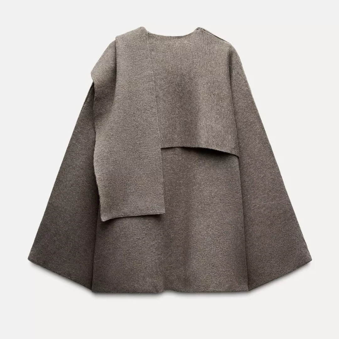 Draped Cape Coat