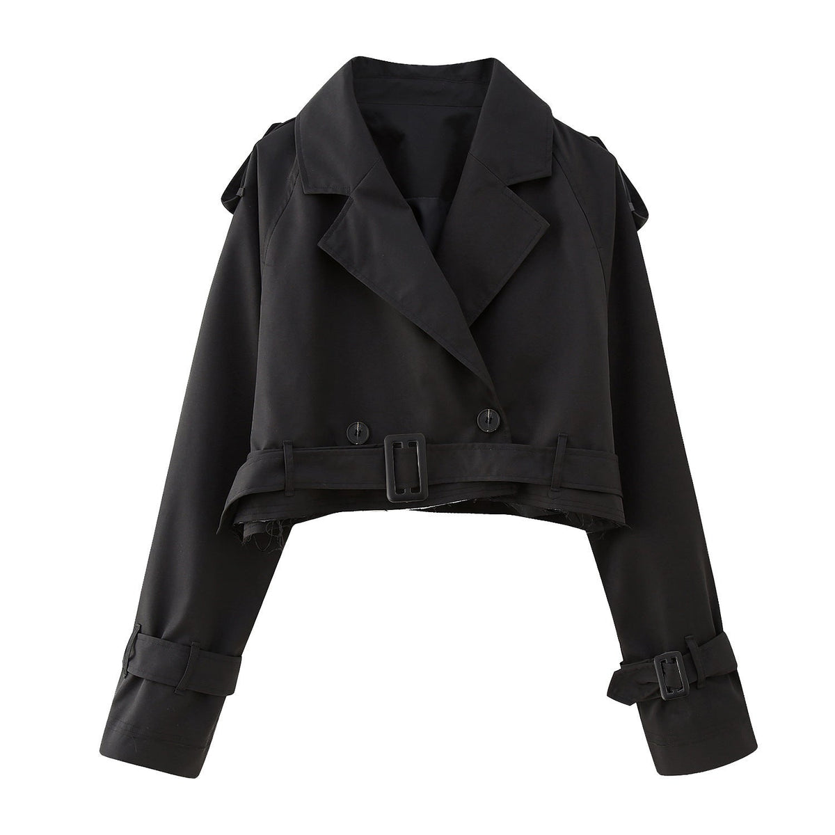 Short Double-Breasted Trench