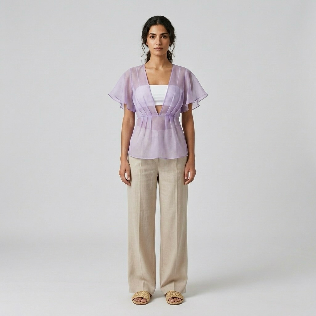 Sheer Flutter Blouse