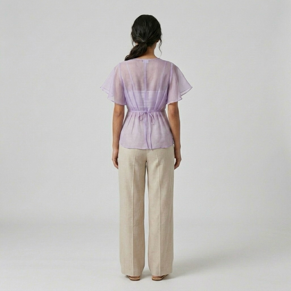 Sheer Flutter Blouse