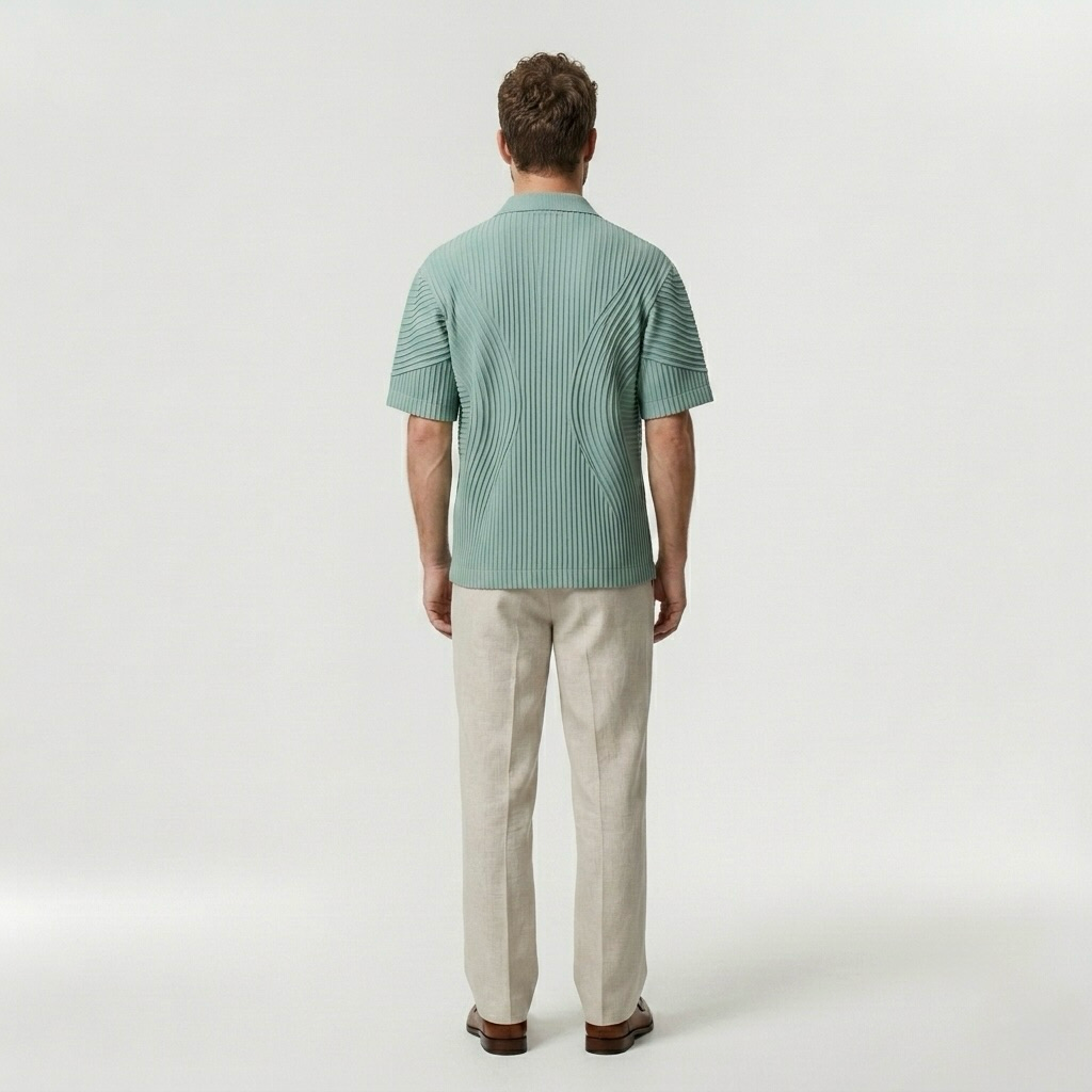 Contour-Pleat Shirt
