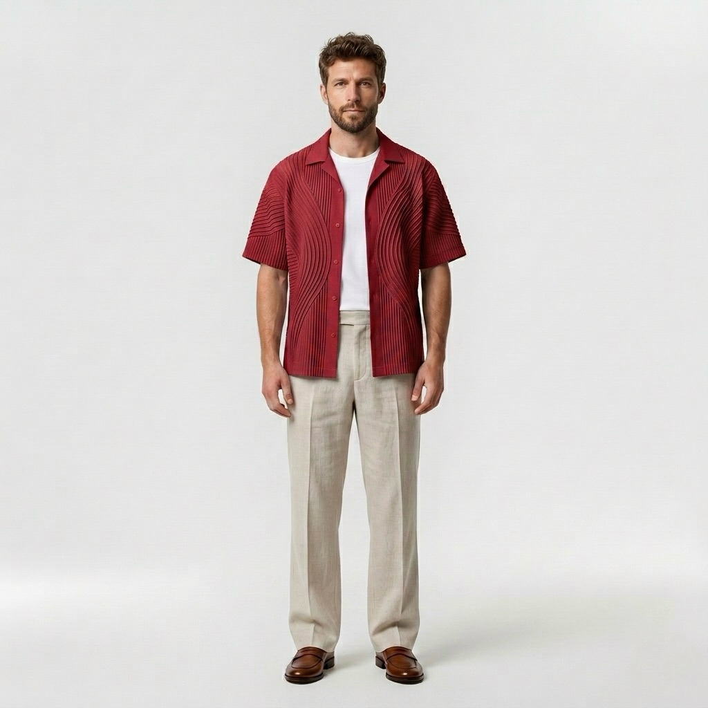 Contour-Pleat Shirt