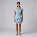 Cascade-Hem Mini Dress