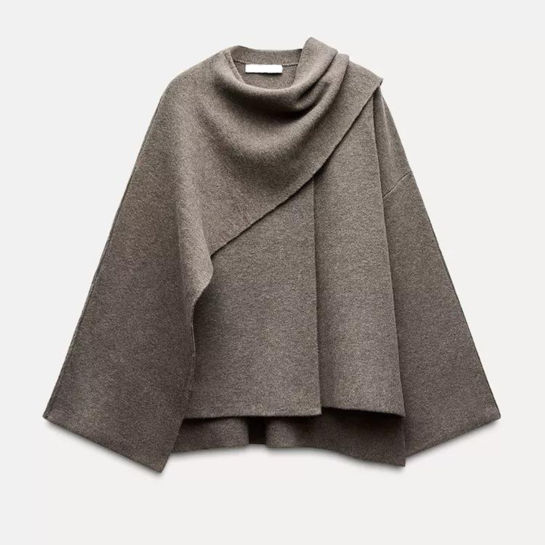 Draped Cape Coat