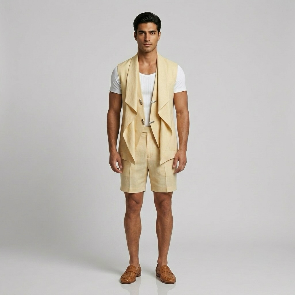 Draped Statement Vest