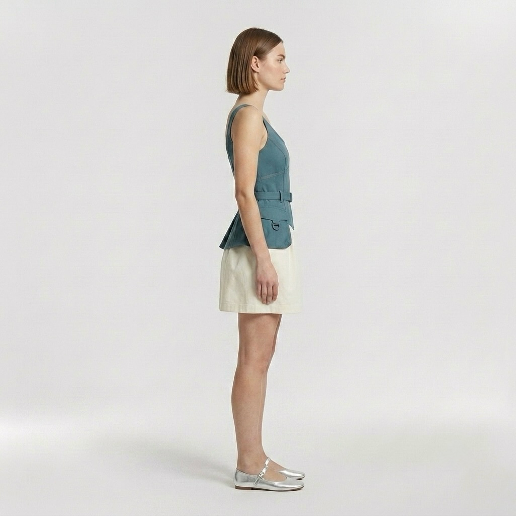 Utility Flare Mini Dress
