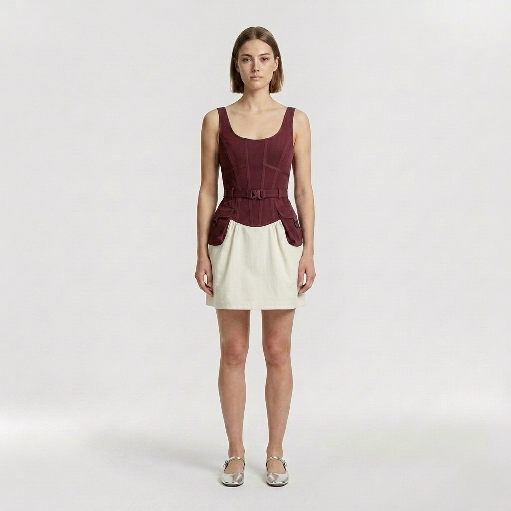 Utility Flare Mini Dress