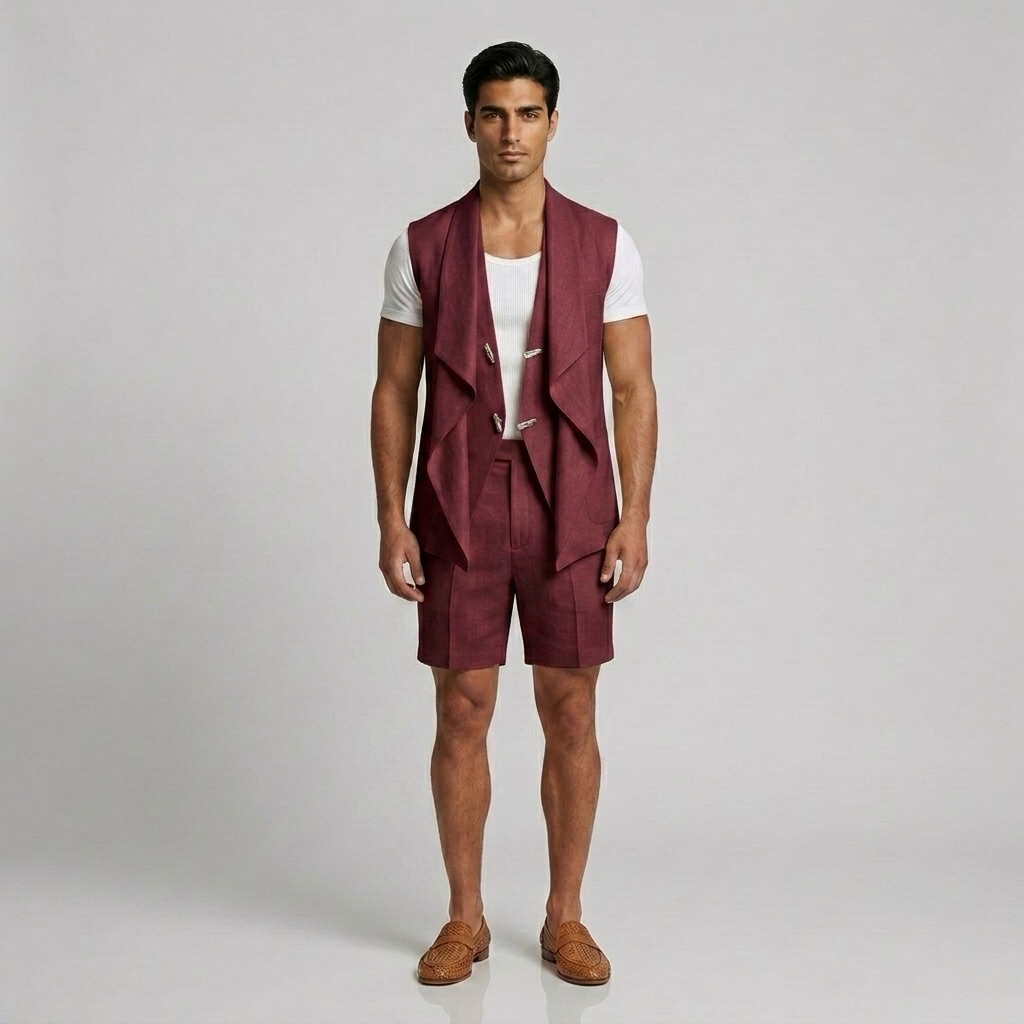 Draped Statement Vest
