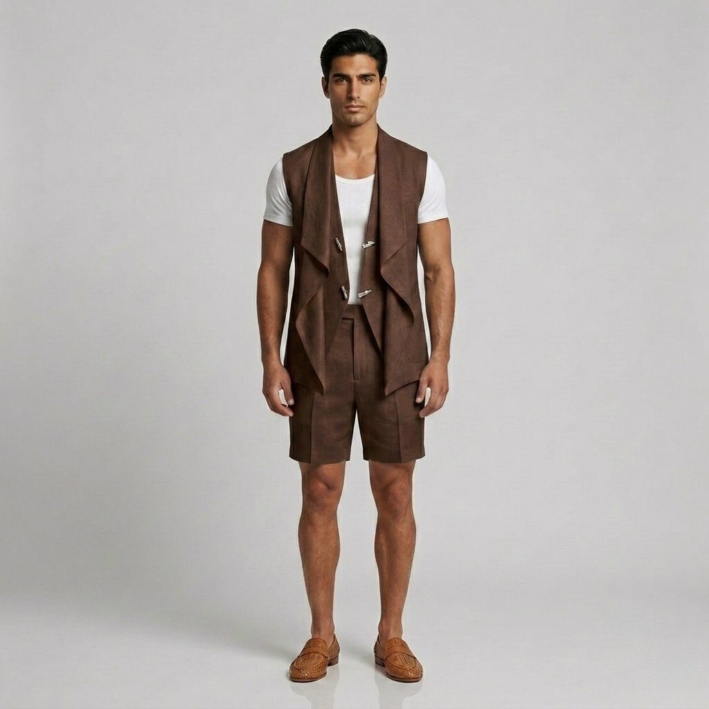Draped Statement Vest