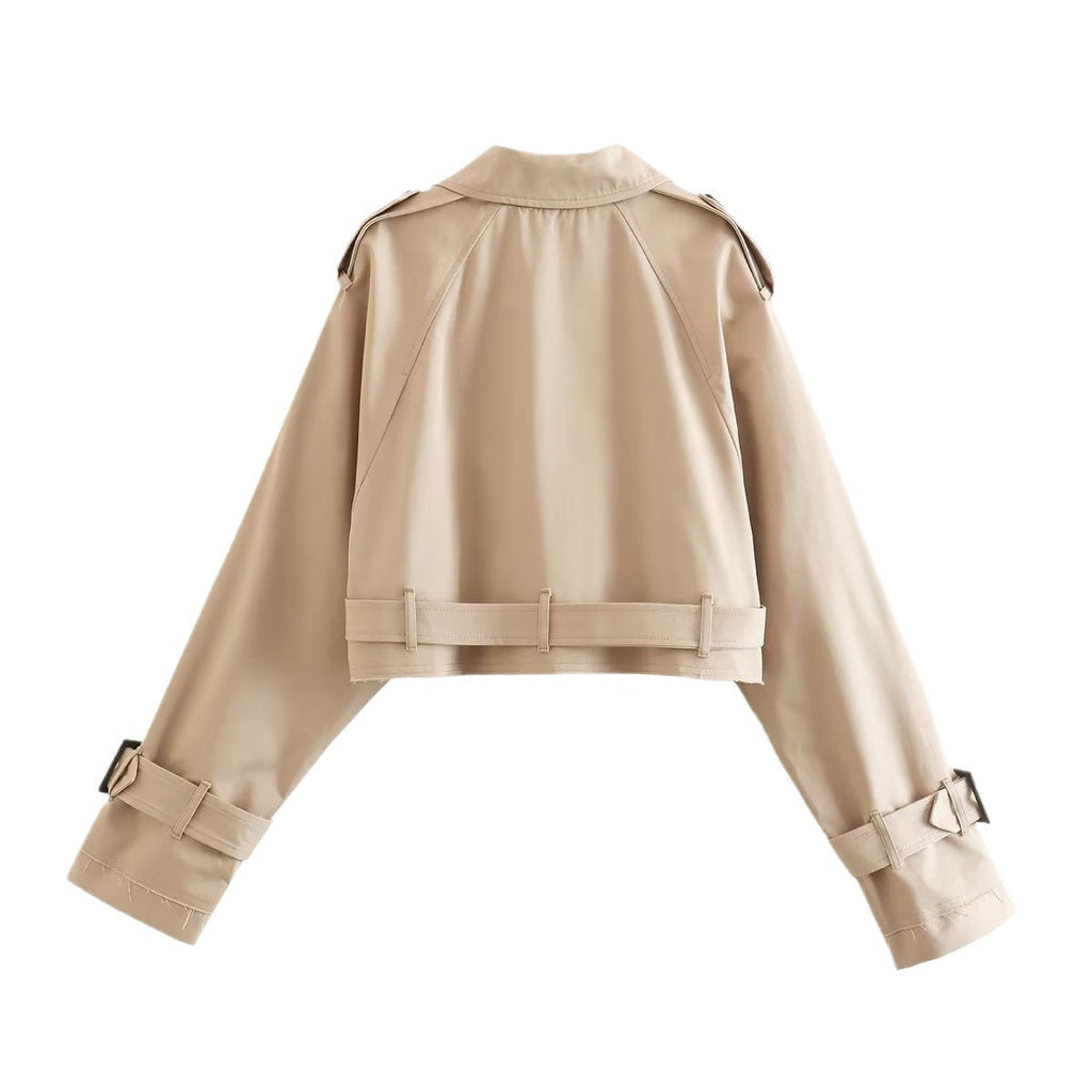Short Double-Breasted Trench
