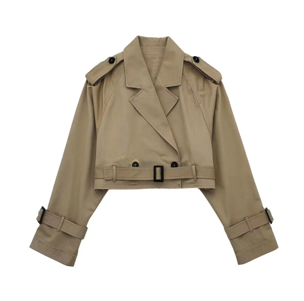 Short Double-Breasted Trench