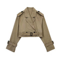 Short Double-Breasted Trench