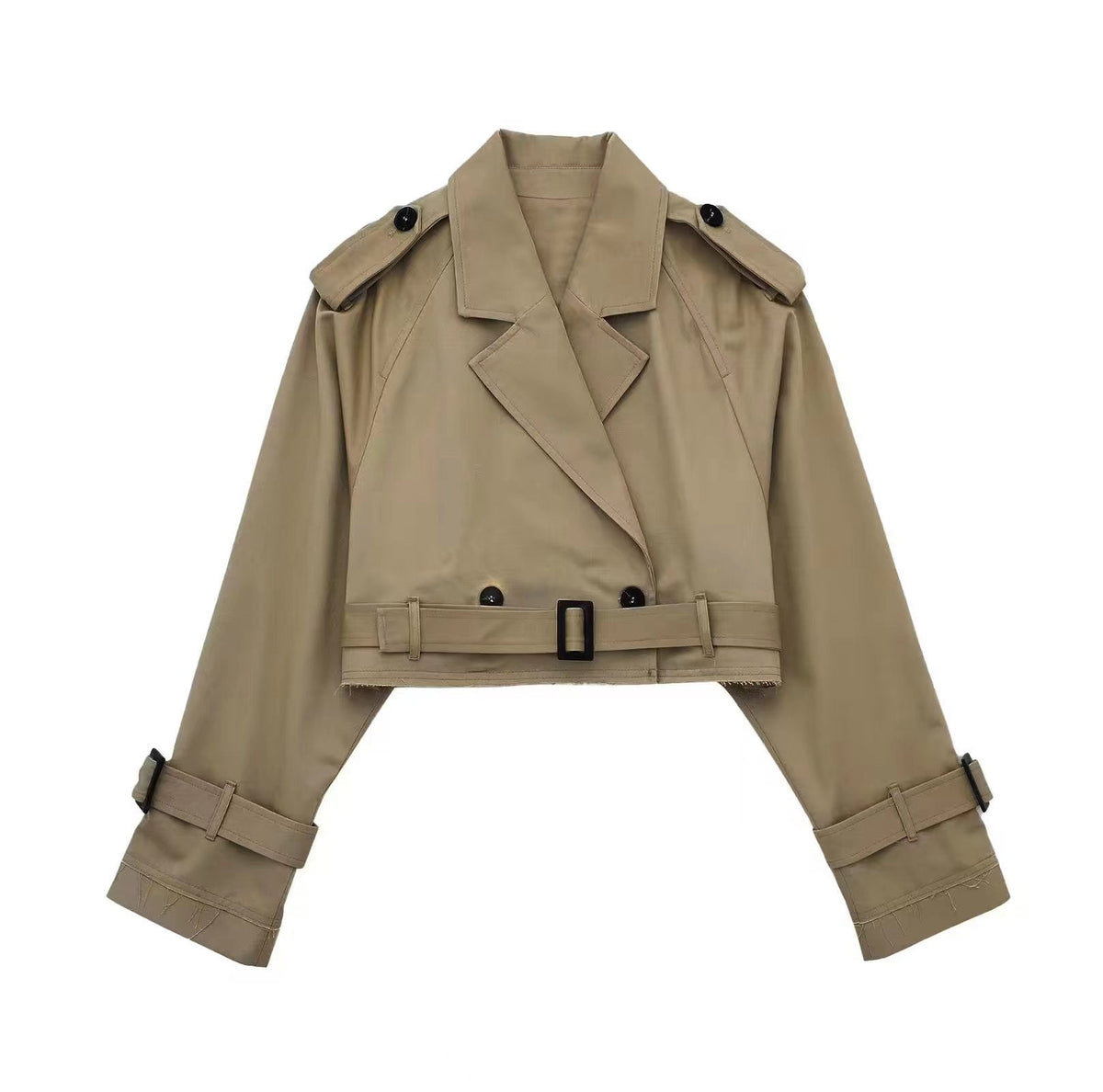 Short Double-Breasted Trench