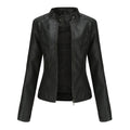 Slim Fit Faux Leather Biker Jacket