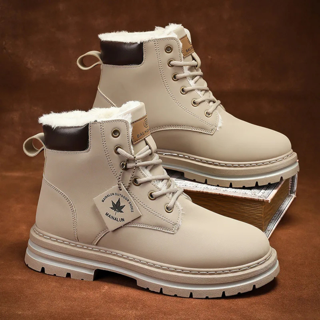 Fur-Lined Insulated Snow Boots