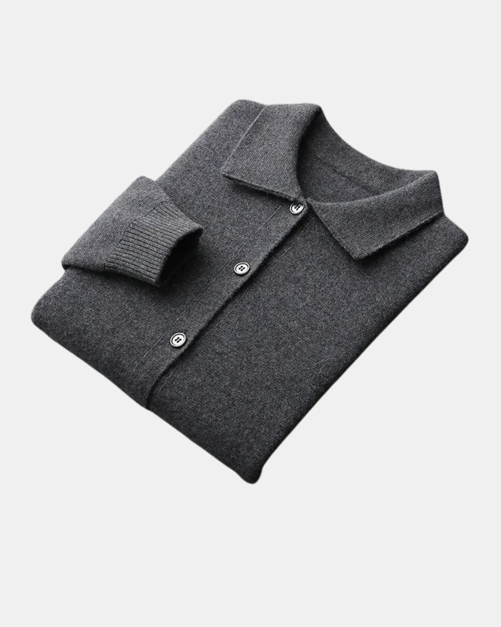 Men's Merino Wool Button-Front Cardigan - Soft & Breathable Sweater 7
