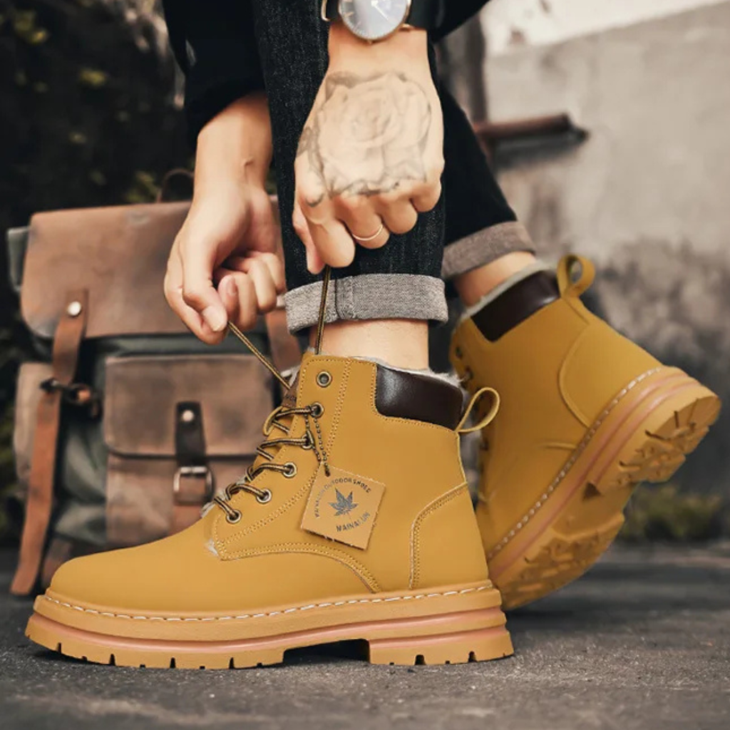 Fur-Lined Insulated Snow Boots