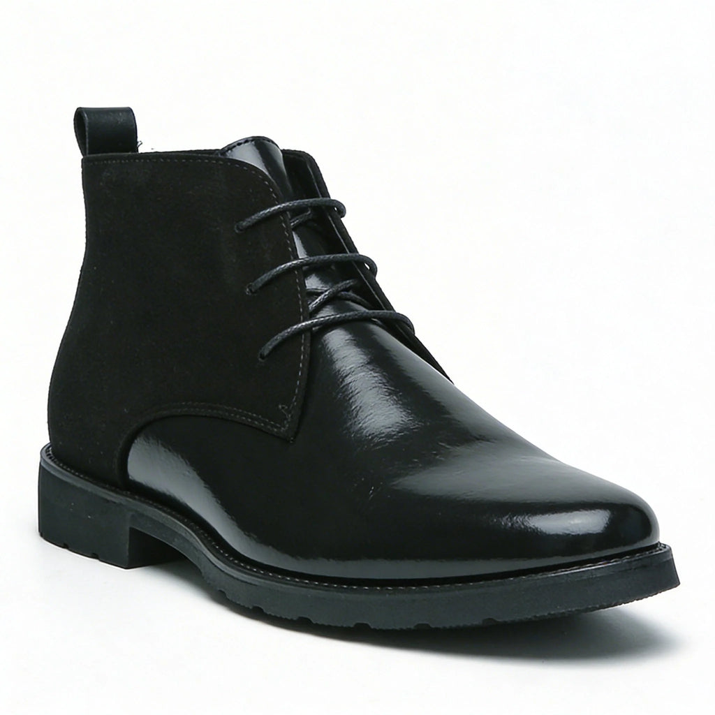 Polished Men's Dress Boots with Grippy Outsole and Cushioned Insole 2
