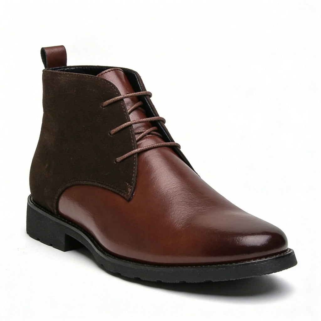 Polished Men's Dress Boots with Grippy Outsole and Cushioned Insole 3