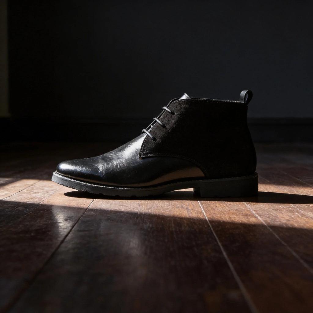 Polished Men's Dress Boots with Grippy Outsole and Cushioned Insole 4