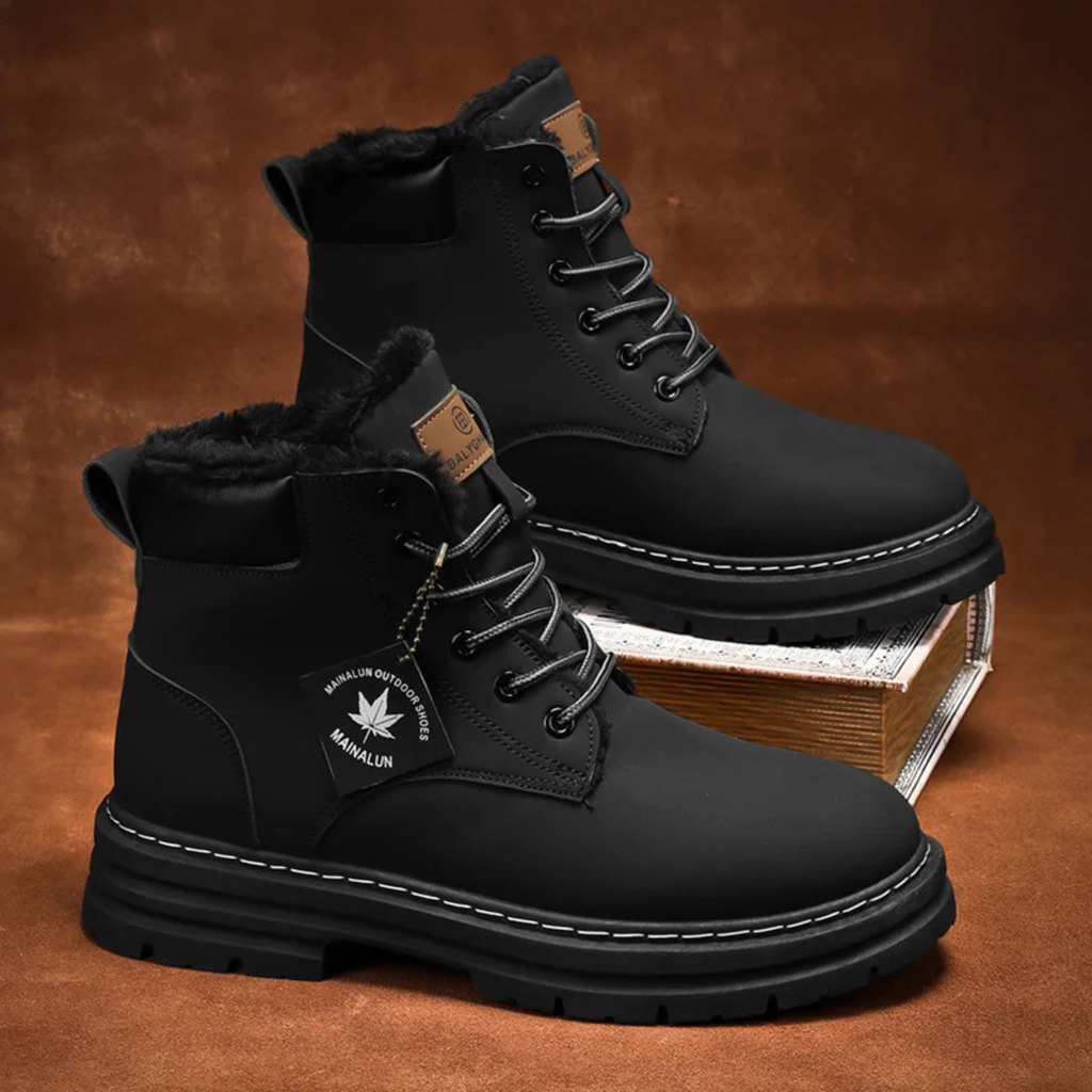 Fur-Lined Insulated Snow Boots
