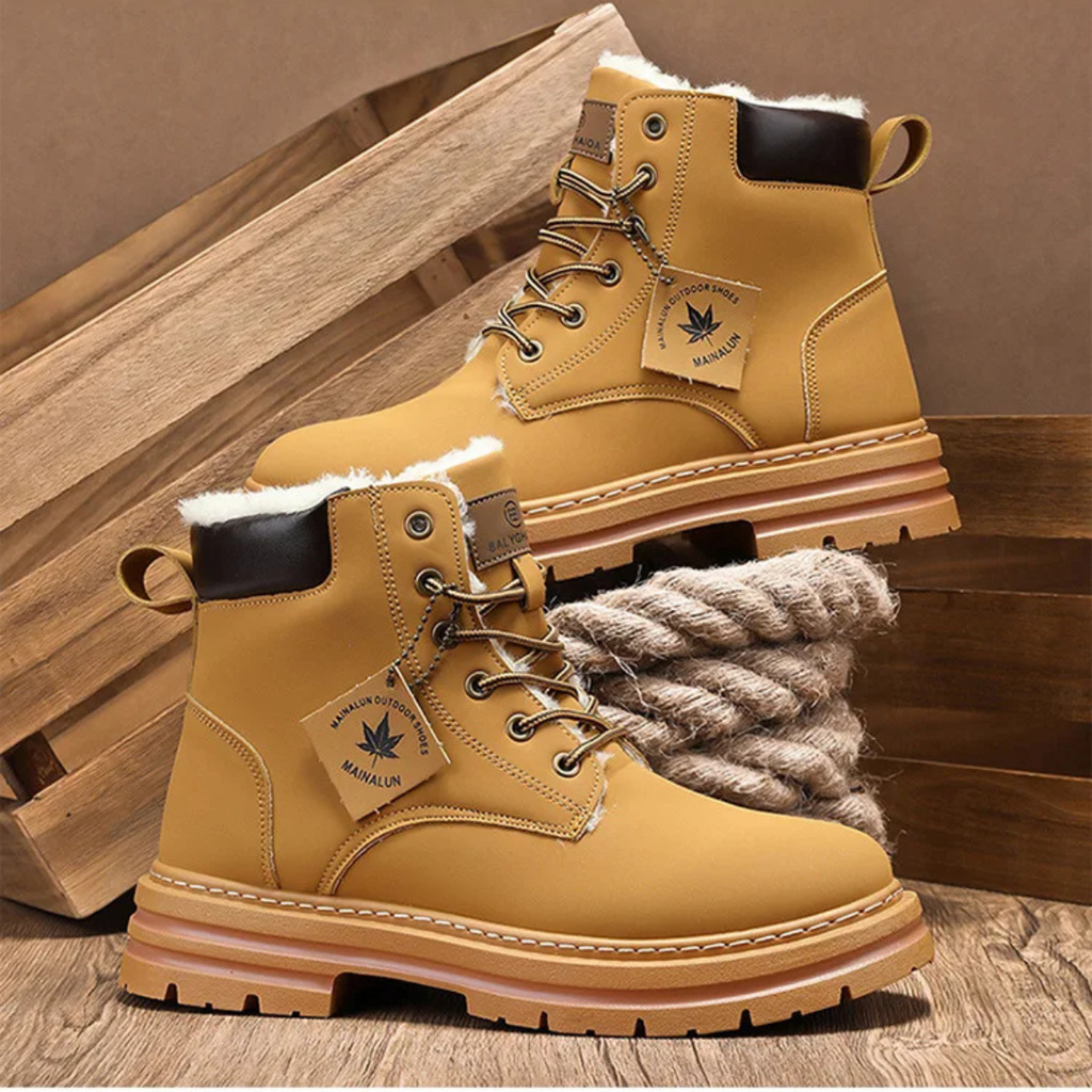 Fur-Lined Insulated Snow Boots