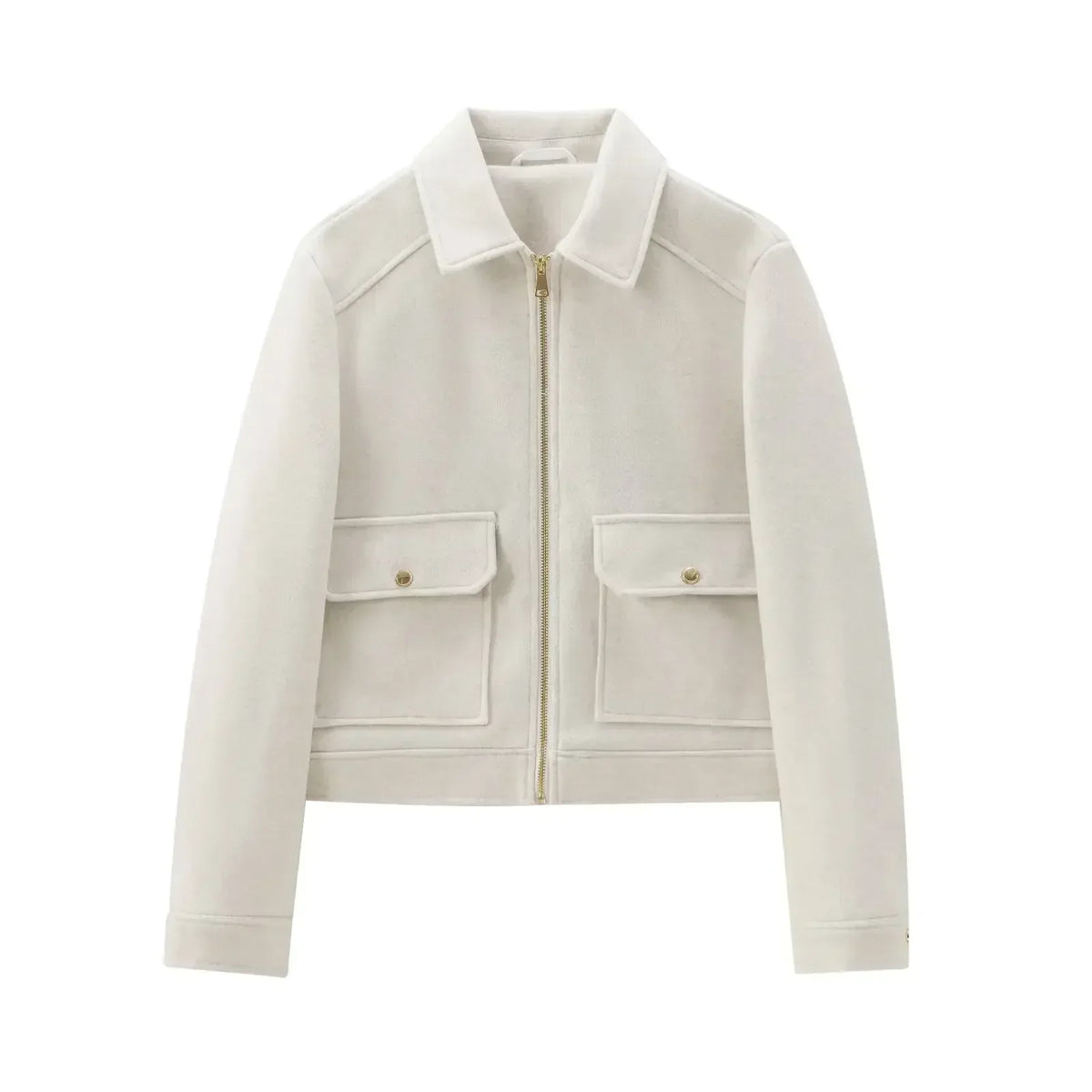 Wool-Look Zip Bomber