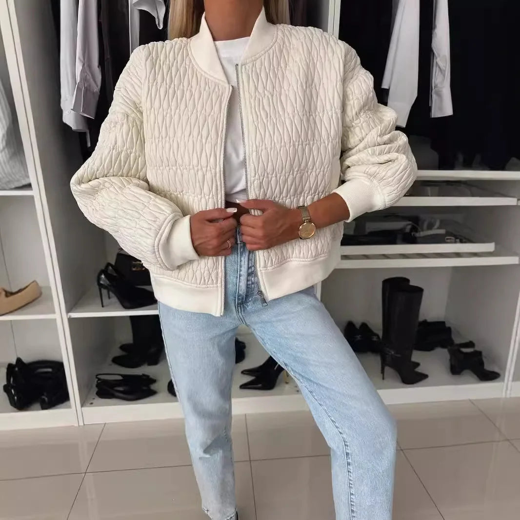 Quilted Bomber Jacket