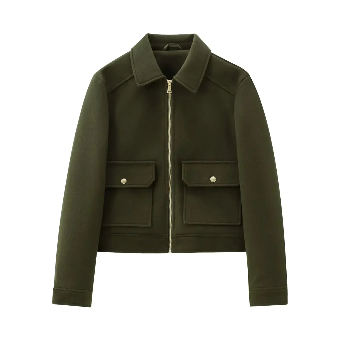 Wool-Look Zip Bomber