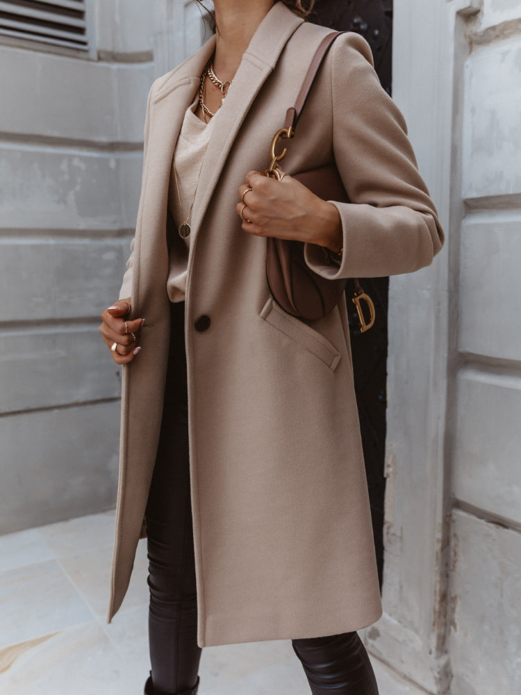 Double-Breasted Long Coat