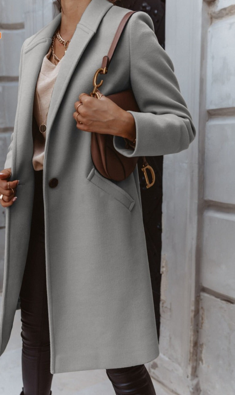 Double-Breasted Long Coat