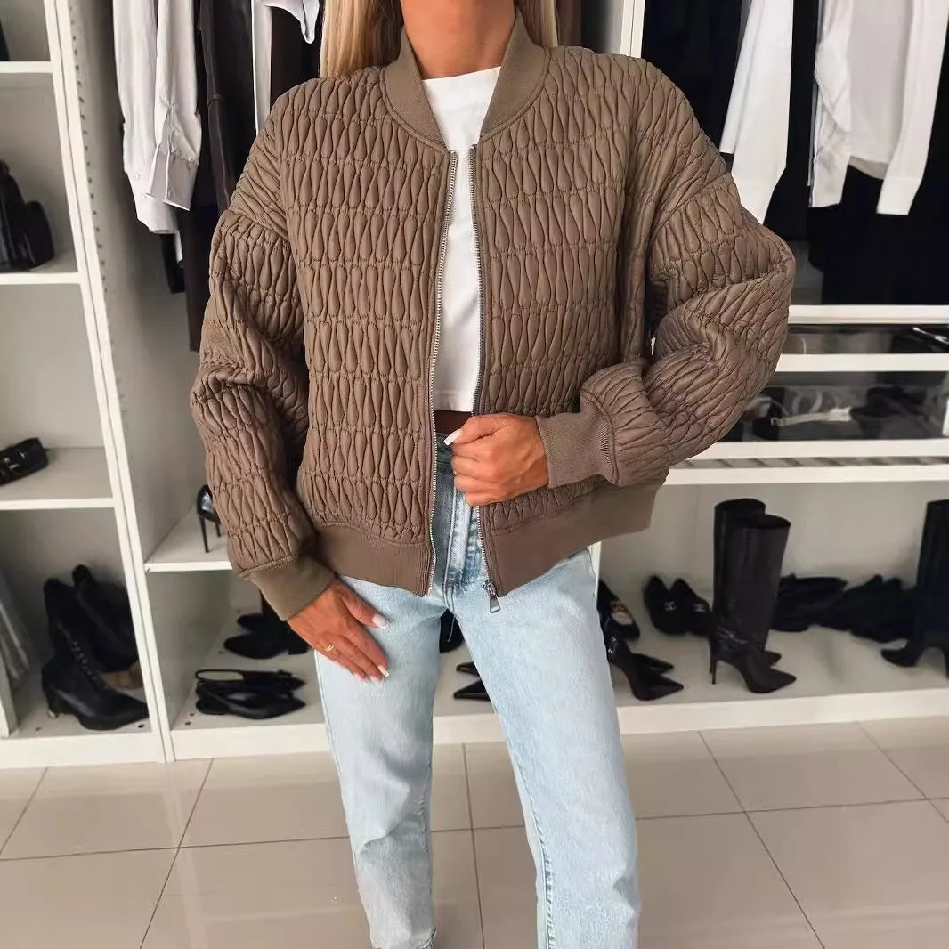 Quilted Bomber Jacket