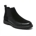 Textured Leather Chelsea Boots with Cushioned Insole and Grippy Outsole 0