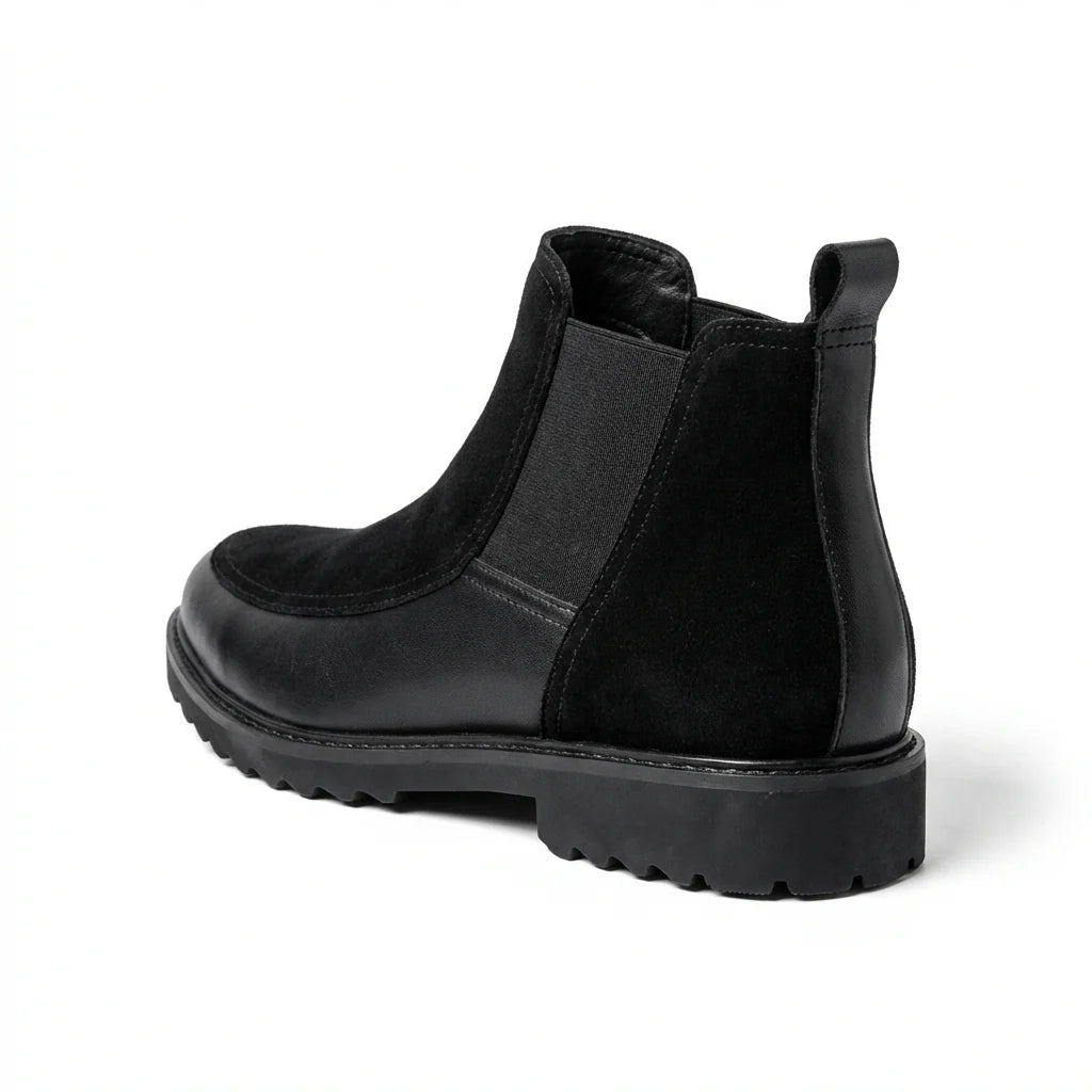 Textured Leather Chelsea Boots with Cushioned Insole and Grippy Outsole 2