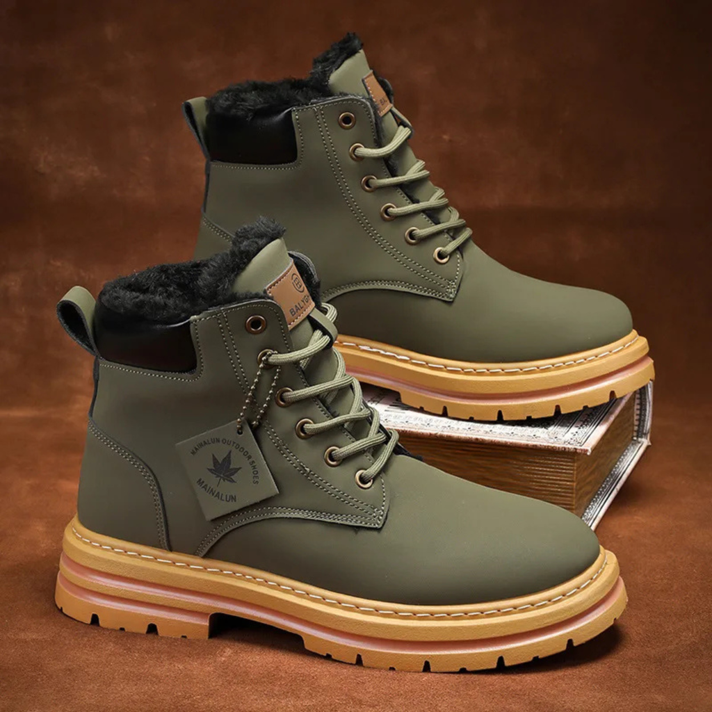 Fur-Lined Insulated Snow Boots