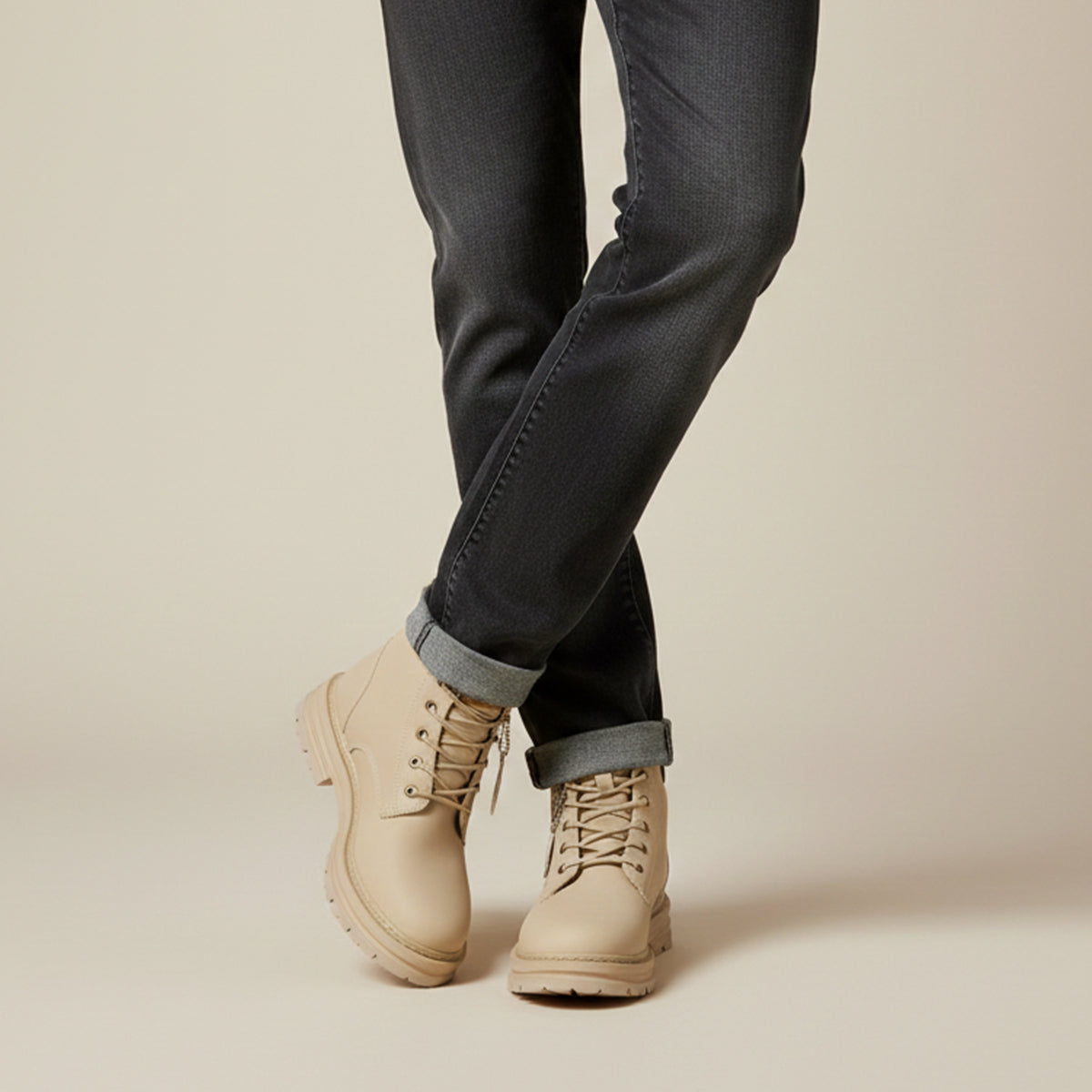 Fur-Lined Insulated Snow Boots