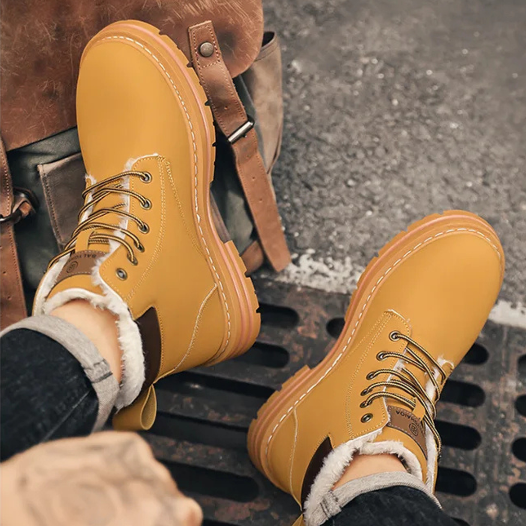 Fur-Lined Insulated Snow Boots