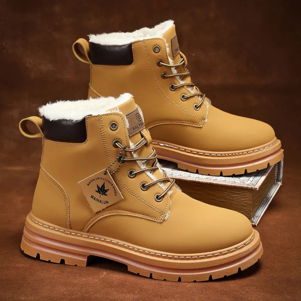 Fur-Lined Insulated Snow Boots